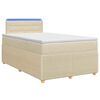 vidaXL Posteľ boxspring s matracom Kr&eacute;mov&aacute; 120 x 190 cm L&aacute;tka