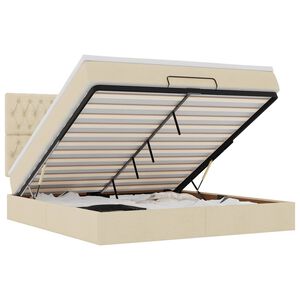 VidaXL Osmansk&aacute; posteľ s kr&eacute;mov&yacute;m matracom 180x200cm L&aacute;tka