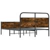 vidaXL Posteľn&yacute; r&aacute;m bez matraca 140x190 cm dub sonoma kompozitn&eacute; drevo