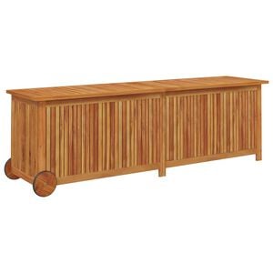 vidaXL Z&aacute;hradn&yacute; &uacute;ložn&yacute; box s kolieskami 150x50x58 cm mas&iacute;vna ak&aacute;cia