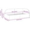 vidaXL Rohov&yacute; r&aacute;m postele s čelnou doskou Kr&eacute;mov&aacute; 90 cm x 190 cm Zamat