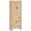 vidaXL Vysok&aacute; skrinka dub sonoma 69,5x34x180 cm spracovan&eacute; drevo