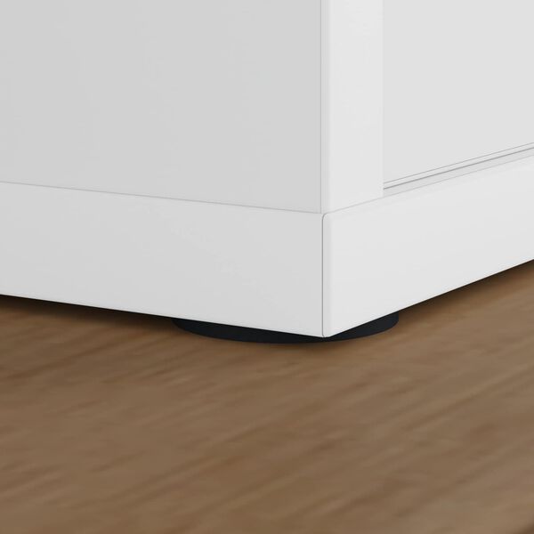 vidaXL Podložky na n&aacute;bytkov&eacute; nohy 12 pcs Čierna &Oslash; 30 x 2 mm EVA