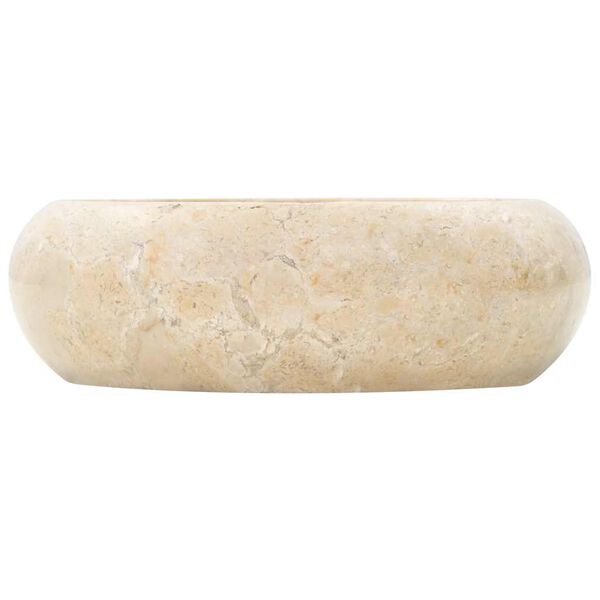 vidaXL Um&yacute;vadlo 40x12 cm, mramor, kr&eacute;mov&eacute;