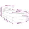 vidaXL Posteľn&yacute; r&aacute;m boxspring s matracom tmavosiv&yacute; 80x210 cm zamat