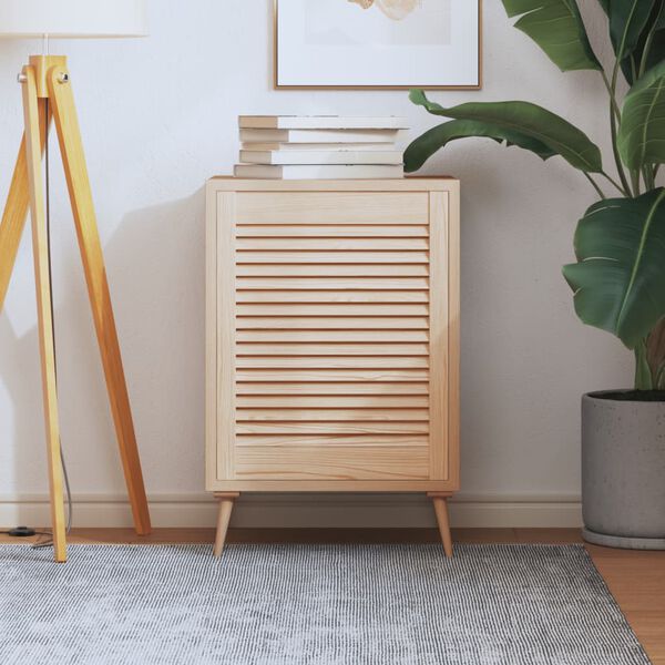 vidaXL Lamelov&eacute; dvierka na skrinku 61,5x49,4 cm, borovicov&yacute; mas&iacute;v