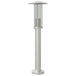 vidaXL Vonkaj&scaron;ia stojaca lampa strieborn&aacute; 60 cm nehrdzavej&uacute;ca oceľ