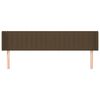 vidaXL Čelo postele so z&aacute;hybmi tmavohend&eacute; 183x16x78/88 cm l&aacute;tka