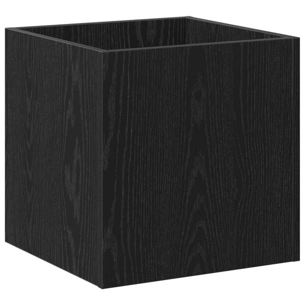 vidaXL Kvetinový box Čierny dub 40 x 38,5 x 40 cm Kompozitné drevo