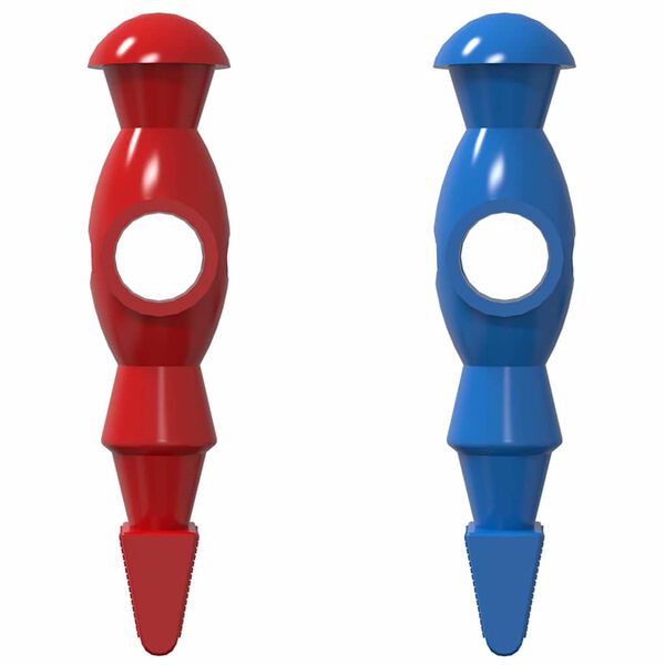 vidaXL Hráči na futbalovom stole 22 pcs Modrá a červená