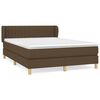 vidaXL Boxspring posteľ s matracom tmavohned&aacute; 140x190 cm l&aacute;tka