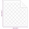 vidaXL Letná prikrývka Biela 220 x 135 x 3 cm Polyester