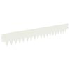 vidaXL Obrubn&iacute;k tr&aacute;vnika 10 pcs 103 x 15 cm kov Biela