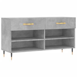 vidaXL Lavička na top&aacute;nky, bet&oacute;novo siv&aacute; 102x35x55cm, kompozitn&eacute; drevo