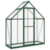 vidaXL Sklen&iacute;k so z&aacute;kladov&yacute;m r&aacute;mom zelen&yacute; 169x58x195 cm hlin&iacute;k