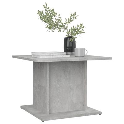 vidaXL Konferenčný stolík betónový sivý 55,5x55,5x40 cm drevotrieska