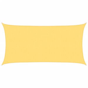 vidaXL Slnečn&aacute; plachta z HDPE, obdĺžnikov&aacute;, 2x4 m, b&eacute;žov&aacute;