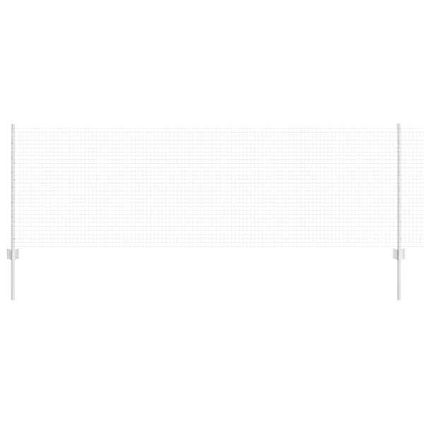 vidaXL Plot s podperou Strieborn&aacute; 0,8 x 10 m Oceľ