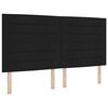 vidaXL Posteľ s pružinov&yacute;m r&aacute;mom s matracmi Čierna 180 x 200 cm l&aacute;tka