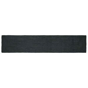 vidaXL Kusov&eacute; koberce Obdĺžnikov&yacute; Tmavosiv&aacute; 80 x 400 cm Juta