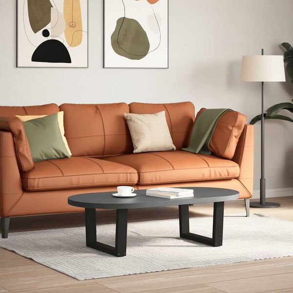 vidaXL Nohy konferenčn&eacute;ho stol&iacute;ka v tvare V, 2 ks, čierne, 50 x (30-31,3) cm, oceľov&eacute;