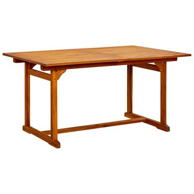 vidaXL Záhradný jedálenský stôl (150-200)x100x75 cm akáciové drevo