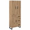 vidaXL Highboard 2 ks Remeseln&yacute; dub 69,5 x 34 x 180 cm