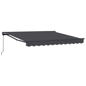 vidaXL R&aacute;m mark&iacute;zy Antracitov&aacute; 300 x 250 cm Polyester s PU povrchom