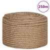 vidaXL Lano zo 100% juty 14 mm 250 m