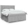 vidaXL Boxspring posteľ s matracom bledosiv&aacute; 180x200 cm l&aacute;tka
