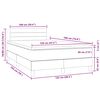 vidaXL Boxspring posteľ s matracom a LED, tmavomodr&aacute; 120x190 cm, zamat