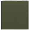 VidaXL kvetin&aacute;č Olive Green 80x40x80 cm Oceľ valcovan&aacute; za studena