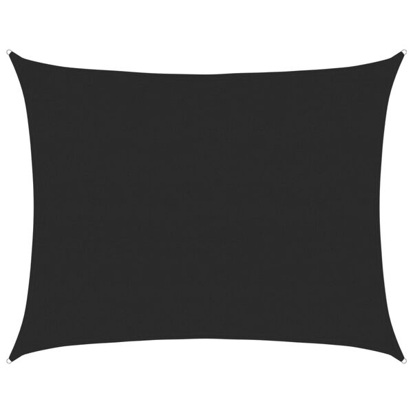 vidaXL Tieniaca plachta 160 g/m² obdĺžniková čierna 6x8 m, HDPE