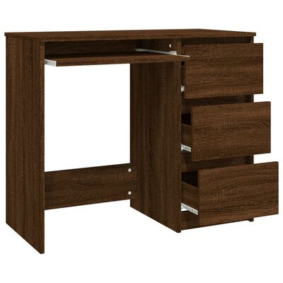 vidaXL Stôl hnedý dub 90x45x76 cm spracované drevo