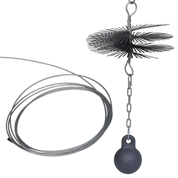 Okr&uacute;hla kefa na vymetanie kom&iacute;na s priemerom 25 cm