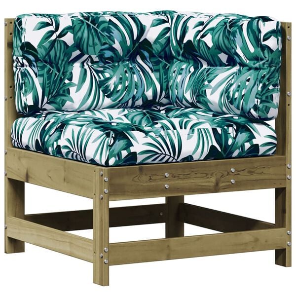 vidaXL 6-dielna z&aacute;hradn&aacute; sedacia s&uacute;prava a vank&uacute;&scaron;e impreg. borovica