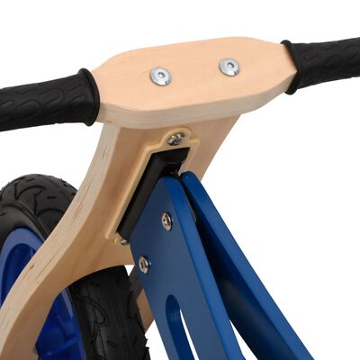 vidaXL Balančný bicykel pre deti s nafukovacími pneumatikami modrý