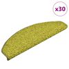 vidaXL Schodov&eacute; rohože 30 ks 65x21x4 cm zelen&eacute; polkruhov&eacute; veľk&eacute;