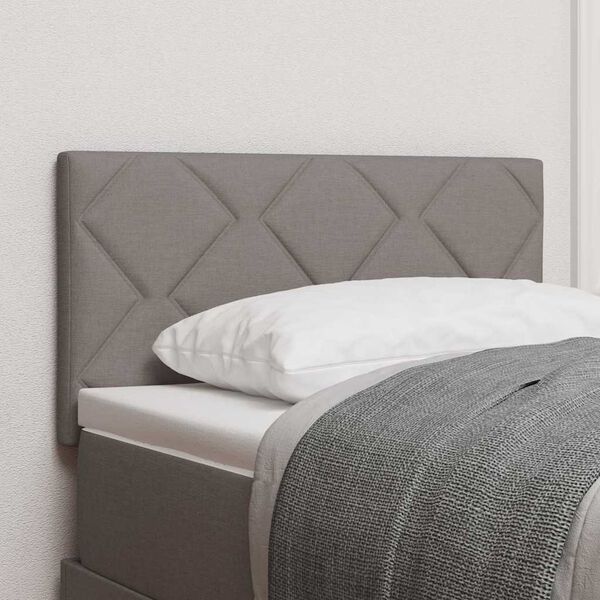 vidaXL Zadné čelo so svetlami LED diódy Sivohnedá 80 cm látka