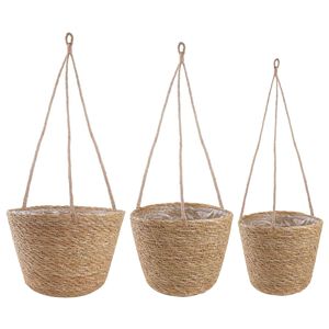 vidaXL 3 ks Pr&iacute;rodn&aacute; &Oslash;26 x 19 cm 100% Morsk&aacute; tr&aacute;va