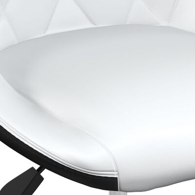 vidaXL Barové stoličky 2 ks biele a čierne umelá koža