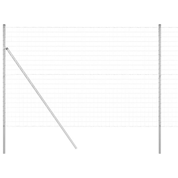 vidaXL Plot s podperou Strieborn&aacute; 1,6 x 10 m Ocel a PVC