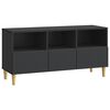 vidaXL TV skrinka Čierna 102 x 34,5 x 50 cm Kompozitn&eacute; drevo