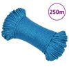 vidaXL Pracovn&eacute; lano modr&eacute; 8 mm 250 m polypropyl&eacute;n