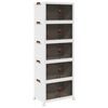 vidaXL stohovateľn&yacute; &uacute;ložn&yacute; box s kolesami 5poschodov&yacute; 75L 64x40x179 cm