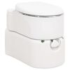 vidaXL Integrovan&eacute; kempingov&eacute; WC biele 24+17 l HDPE a oceľ