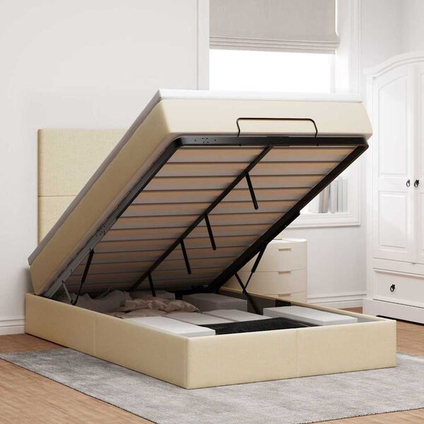 VidaXL Osmansk&aacute; posteľ s matracom a LED kr&eacute;movou 120x190 cm L&aacute;tka