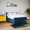 vidaXL Posteľn&yacute; r&aacute;m boxspring s matracom modr&yacute; 160x200 cm l&aacute;tka