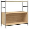 vidaXL Knižnica dub sonoma 80x32x78,5 cm kompozitn&eacute; drevo a železo