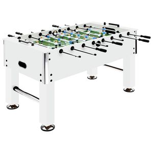 vidaXL Stoln&yacute; futbal oceľ 60 kg 140x74,5x87,5 cm biely